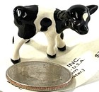 Hagen Renaker 1986 Holstein Calf Cow Black   White With Card