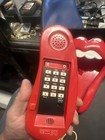 Vintage Rolling Stones Phone Red Tongue 1980s Rock N Roll Punk Landline  m 