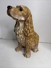 Vintage Homco 1993 Seated Cocker Spainial Dog Resin Figurine Statue 11 5   