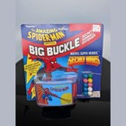 Marvel Secret Wars Spider-man Big Buckle Gumball Dispenser Vintage 1985 Nib