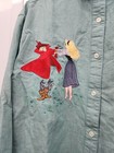 Vintage Disney Store Embroidered Sleeping Beauty Button Blouse Shirt Women   s Xl