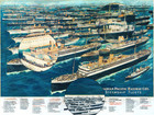 1910 Canadian Pacific Steamship Fleets Vintage Travel Poster Wall Art