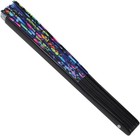 Rave Folding Fan large Rave Clack Folding Hand Fan Uv Glow Rave Fan Festival