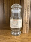Antique Drug Store Geritol Glass Bottle Iron Vitamin Tonic  W  Stopper   Label