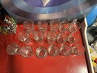 Vintage Bubble Glassware Set Of 16 - 8 6    Glass And 8 4    Glass Bar Glassware