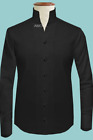 Men s Yathochit Long Sleeve Regular Fit Classic High Collar Solid Dress Shirt