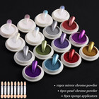 Chrome Nail Powder Set  16 Colors Mirror Metallic Effect For Nails Gold Silver P