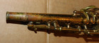 Vintage Buescher True Tone Low Pitch Soprano Saxophone Sax W  Case As Is Parts