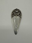 Antique S  Kirk   Son Sterling Silver Repouss   Bookmark - Floral Rose Pattern  9