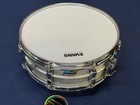 Vintage Ludwig Acrolite 14x6 Snare Drum Blue Olive Badge With Case   Drum Pad