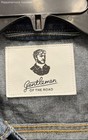 Gentlemen Of The Road Men s Blue Denim Jacket Marilyn Manson Sorry Mom Patch