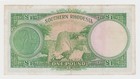 Southern Rhodesia 1 Pound 1951 P10f King George Currency 00 Serial Zimbabwe