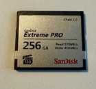 Sandisk 256gb Extreme Pro Cfast 2 0 Memory Card - Tested  Works Perfectly 
