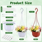 200 Pack 5 1 Inch Plastic Hanging Pots Bulk Nursery Hanging Planters With Hoo   