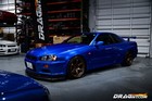 1999 Nissan Gt-r Nissan Skyline Gt-r R34 Bayside Blue Tv2 Rb26 Rays Gramlights