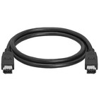 6ft Firewire Cable 6 Pin To 6 Pin Ieee1394 Ilink 6ft Pc Mac Dv 6p-6p 6-6 Pins