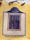 Vtg Coleshill Needlepoint Canvas Kit  New York City Skyline 103 Twin Towers Rare