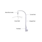 26inch White Baby Crib Mobile Music Box Bed Bell Toy Holder Arm Bracket Nut S   