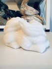 White Jade Nine Tail Fox Crystal Carving 9 Tail Fox Figurine Sparkling Natural 