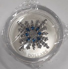 2024 Canada  20 1 Oz Silver Snowflake Brooch Unc Coin Of Charles Iii In Ogp
