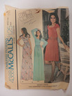 Vtg 70 s Simplicity 4388 Elastic Waistline Dress Long Mid Sewing Pattern Women