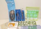 Vintage Drafting Tools Drawing Lot  Compasses  Stencils  Templates   More