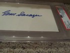 Gene Sarazen Autographed Signed 3x5 Index Card Psa dna Masters