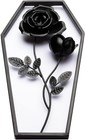 Metal Rose Coffin Floral Coffin Decor Gothic Decor For Home Wall Mount Goth D   
