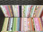 Huge 6x6 Scrapbook Paper Lot B 200  Sheets many Themes   Patterns new