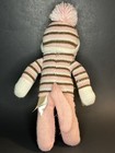 Sock Monkey Dan Dee Plush Stuffed Animal Toy Pink Red Collectors Choice 11 