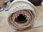 Roll Of Vintage Scalloped Beige Lace Old Stock Unknown Length