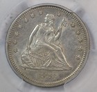 1876 S Seated Quarter  Pcgs Ms61