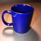 Blue Ceramic Mug With Baltimore Maryland Police Officer Badge Design
