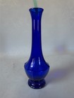 Beautiful Antique Cobalt 4 Paneled 8 1 4 In Tall Bud Vase