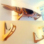 10ft Kayak Wall Storage Rack     Heavy-duty Metal Mount With Foam Padding