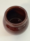 Vintage Studio Art Pottery Handmade Earthy Brown Glaze Ceramic Rustic Vase Mcm