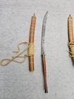 Antique Burma Burmese Dha Sabre And Scabbard Thai Daab Krabi Swords
