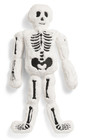 Isaac Mizrahi Light Up Skeleton Shaped Pillow 30x15 Faux Fur Halloween New