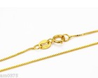 17 7inch New Pure 18k Yellow Gold Necklace Woman s 0 8mmw Fashion Link Chain