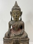 Antique Wooden 8    Burmese Shan Buddha Statue 18th- 19th Century Teak Wood