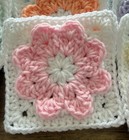 Lot Of 20 5  Pastel 3d Raised Flower Granny Square Blocks Crochet