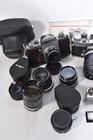 Huge Miranda 35mm Camera Outfit 3 Bodies 10 Lenses Read
