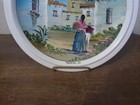Vintage Collectible Mexican Folk Art Pottery Plate Mazatlan Signed A  Lopez