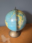 Vintage 1940   s Replogle Simplified World Globe Bank 6  Inch All Metal