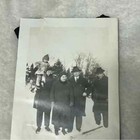 Family Bundled Up In Snow Vintage Antique Photo 1910s