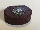 Vintage French Pill Trinket Vanity Box Mono S Inscribed