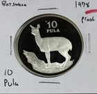 1978 Botswana 10 Pula Superb Gem Proof Silver Coin