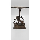 Antique Indian Bronze Lion Elephant Sculpture   Late 19th Century Lost-wax Cast