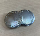 Ludwig 60s 70s Vtg Speed King Pedal Grease Cap Coin Parts Lot Of 2x Bass Drum Pr