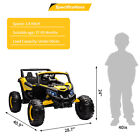 24v Power Wheels Electric Ride On Utv Car Toys Gift For Kids With Remote Control